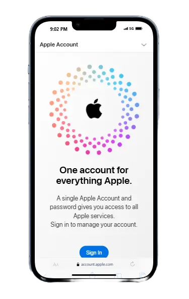 Apple ID Account Page 