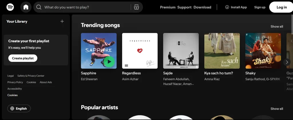 Spotify Web Player